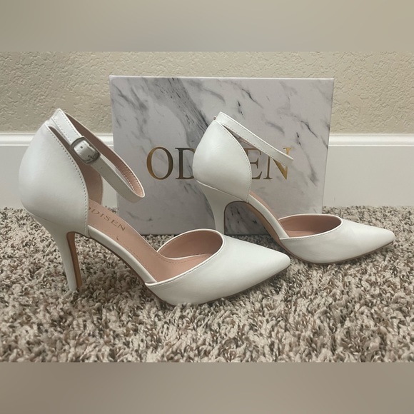 Odisen Women's Closed Toe Heels Pumps Size 7 - Picture 6 of 10